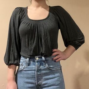 Stretchy Gray Blouse
